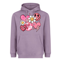 Lavender retro valentines day Heavyweight Hoodie - MaliasSmallBusiness