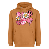 Meerkat retro valentines day Heavyweight Hoodie - MaliasSmallBusiness