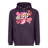 Plum retro valentines day Heavyweight Hoodie - MaliasSmallBusiness