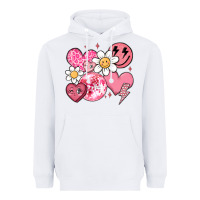 White retro valentines day Heavyweight Hoodie - MaliasSmallBusiness