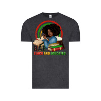 Vintage Black Bae black and educated Vintage Tee - Zillion Design Studio