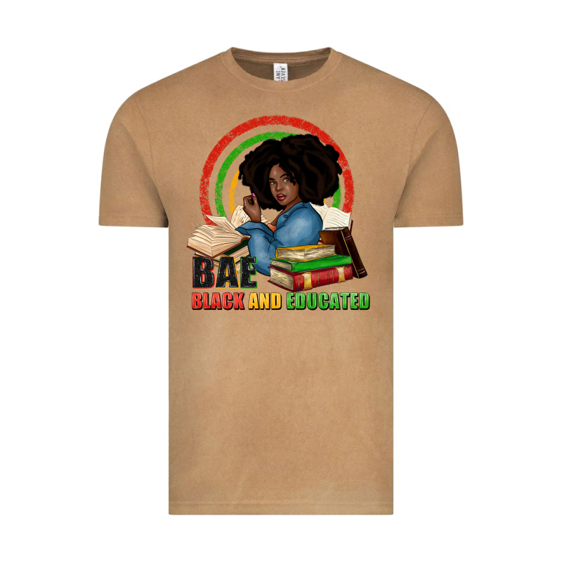 Bae Black And Educated Vintage Tee by Zillion Design Studio | Teevron