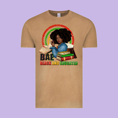 Bae Black And Educated Vintage Tee Designed By Zillion Design Studio
