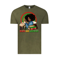 Vintage Olive Bae black and educated Vintage Tee - Zillion Design Studio