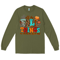 Army Green all the fall thıngs or whatever Long Sleeve Tee - AdoDesignShop