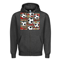 Charcoal Heather western soccer Zipper Hoodie - AdoDesignShop