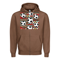 Chestnut western soccer Zipper Hoodie - AdoDesignShop