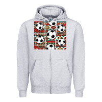 Heather Grey western soccer Zipper Hoodie - AdoDesignShop