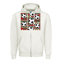 Oatmeal Heather western soccer Zipper Hoodie - AdoDesignShop