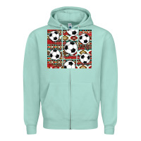 Seafoam western soccer Zipper Hoodie - AdoDesignShop