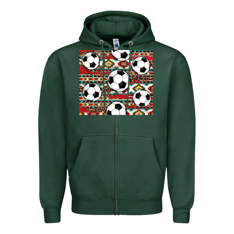 Western Soccer Zipper Hoodie by AdoDesignShop | Teevron