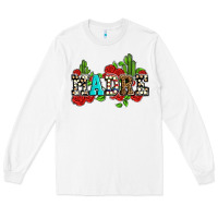 White madre with roses and cactus Long Sleeve Tee - AdoDesignShop