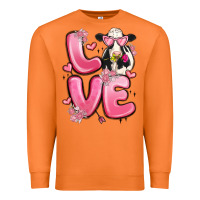 Carrot love cow valentine's day Premium Sweatshirt - MaliasSmallBusiness