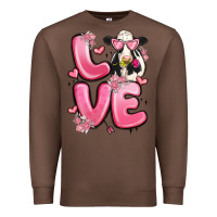 Chestnut love cow valentine's day Premium Sweatshirt - MaliasSmallBusiness