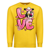 Lemon love cow valentine's day Premium Sweatshirt - MaliasSmallBusiness