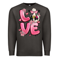 Smoke love cow valentine's day Premium Sweatshirt - MaliasSmallBusiness