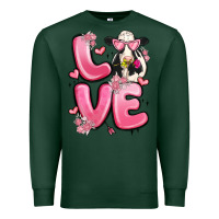 Sports Green love cow valentine's day Premium Sweatshirt - MaliasSmallBusiness