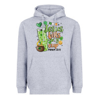 Heather Grey st. patricks day jesus fills my cup Heavyweight Hoodie - MaliasSmallBusiness