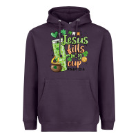 Plum st. patricks day jesus fills my cup Heavyweight Hoodie - MaliasSmallBusiness