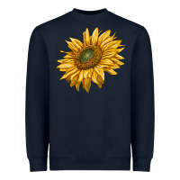 Navy sunflower Heavyweight Sweatshirt - RanaPortraitStore