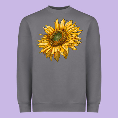 Sunflower Heavyweight Sweatshirt Designed By Ranaportraitstore