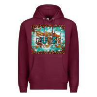Burgundy thankful nurse fall tumbler Premium Hoodie - BundleAndBundleShop