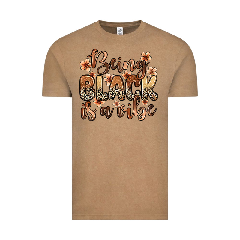 Being Black Is A Vibe Vintage Tee by Zillion Design Studio | Teevron