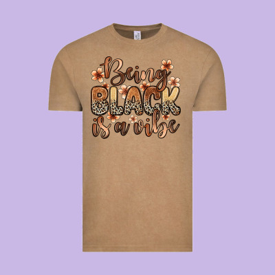 Being Black Is A Vibe Vintage Tee Designed By Zillion Design Studio