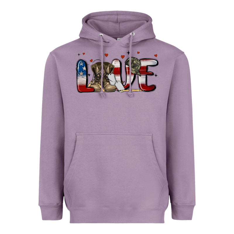 Love Army Heavyweight Hoodie by MaliasSmallBusiness | Teevron