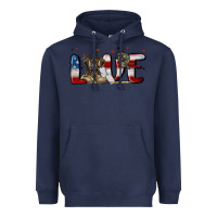 Navy love army Heavyweight Hoodie - MaliasSmallBusiness