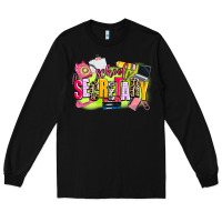 Black school secretary Long Sleeve Tee - AdoDesignShop