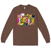 Chestnut school secretary Long Sleeve Tee - AdoDesignShop