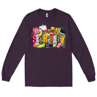 Plum school secretary Long Sleeve Tee - AdoDesignShop