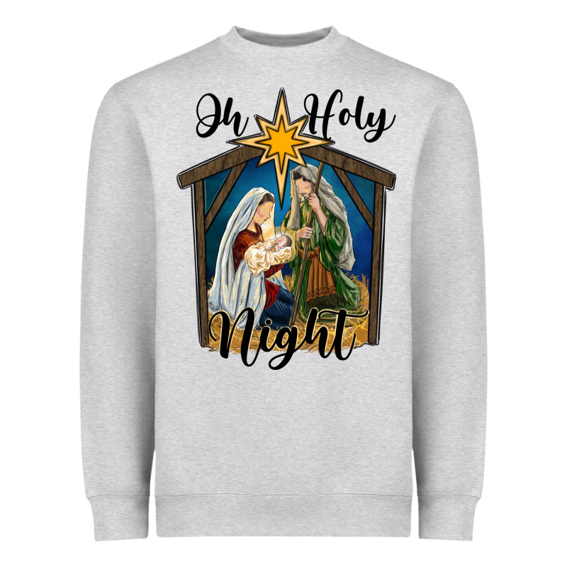 Oh Holy Night Holy Family Heavyweight Sweatshirt by RanaPortraitStore | Teevron