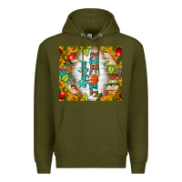 Army Green thankful teacher fall tumbler Premium Hoodie - BundleAndBundleShop