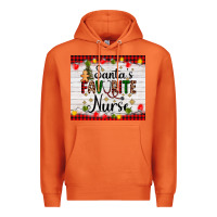 Carrot santa's favorite nurse Premium Hoodie - AdoDesignShop