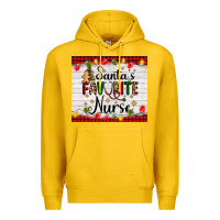Lemon santa's favorite nurse Premium Hoodie - AdoDesignShop