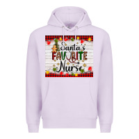 Lilac santa's favorite nurse Premium Hoodie - AdoDesignShop