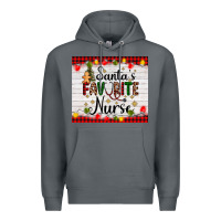 Rock santa's favorite nurse Premium Hoodie - AdoDesignShop