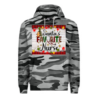 Slate Camo santa's favorite nurse Premium Hoodie - AdoDesignShop