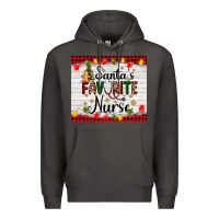 Smoke santa's favorite nurse Premium Hoodie - AdoDesignShop