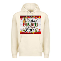 Tofu santa's favorite nurse Premium Hoodie - AdoDesignShop