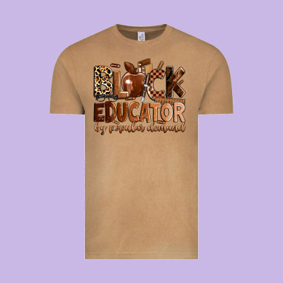 Black Educator By Popular Demand Vintage Tee Designed By Zillion Design Studio