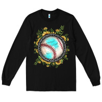 Black baseball gemstone sunflower Long Sleeve Tee - JahusDesignShop