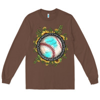 Chestnut baseball gemstone sunflower Long Sleeve Tee - JahusDesignShop