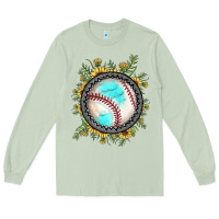 Matcha baseball gemstone sunflower Long Sleeve Tee - JahusDesignShop