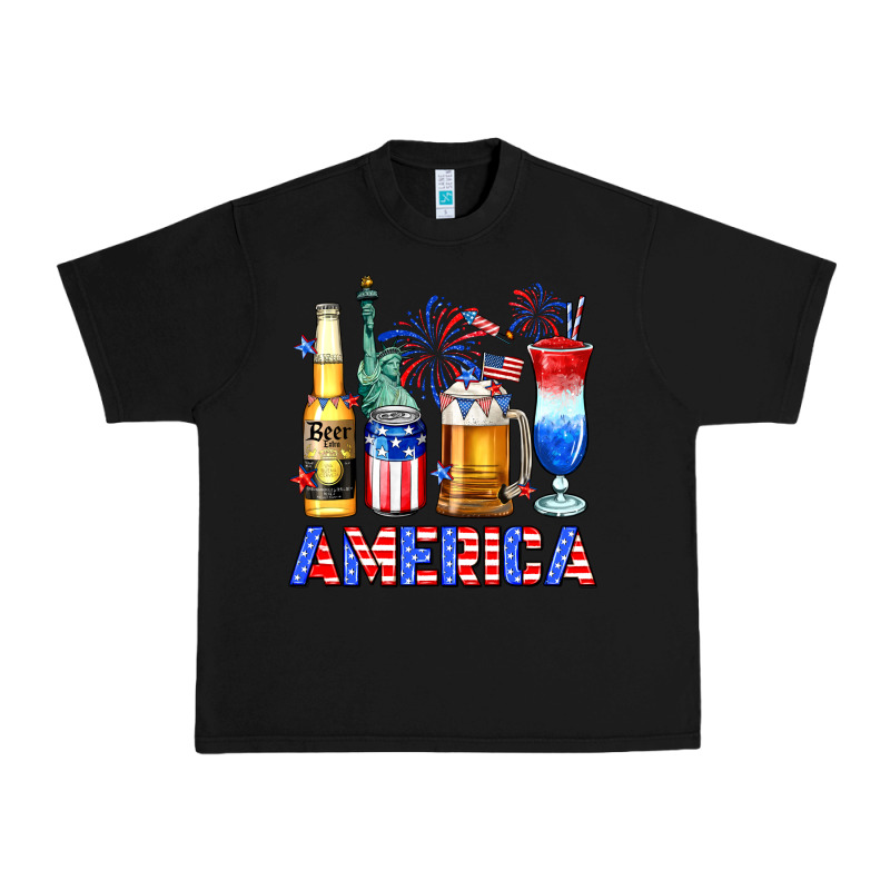 4th Of July American Drinks America Urban Heavy Tee by Neo Western | Teevron
