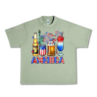 Oil Green 4th of July American drinks America Urban Heavy Tee - Neo Western