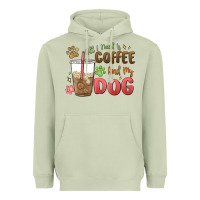 Matcha all i need is coffee and my dog Heavyweight Hoodie - MaliasSmallBusiness