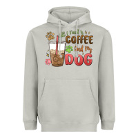 Moon Dust all i need is coffee and my dog Heavyweight Hoodie - MaliasSmallBusiness
